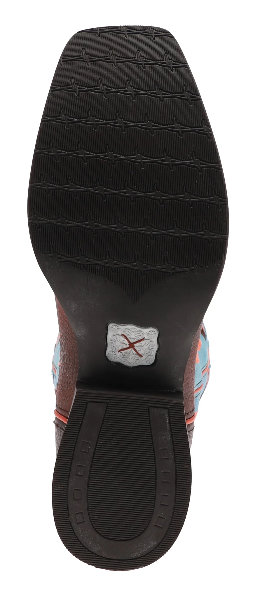 1779 RUFF STOCK Damen Westernreitstiefel Braun Blau - Image 10