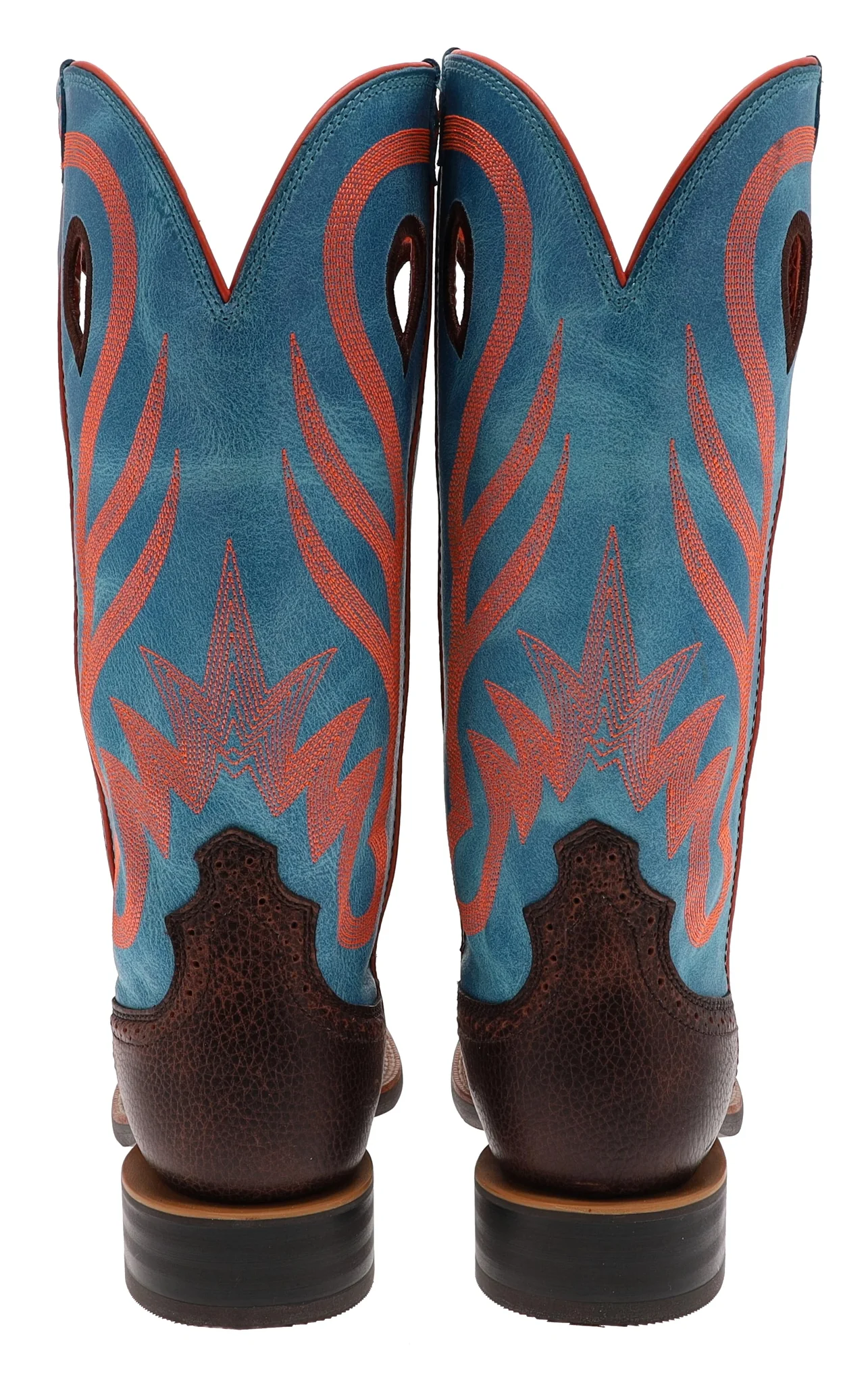 1779 RUFF STOCK Damen Westernreitstiefel Braun Blau - Image 6