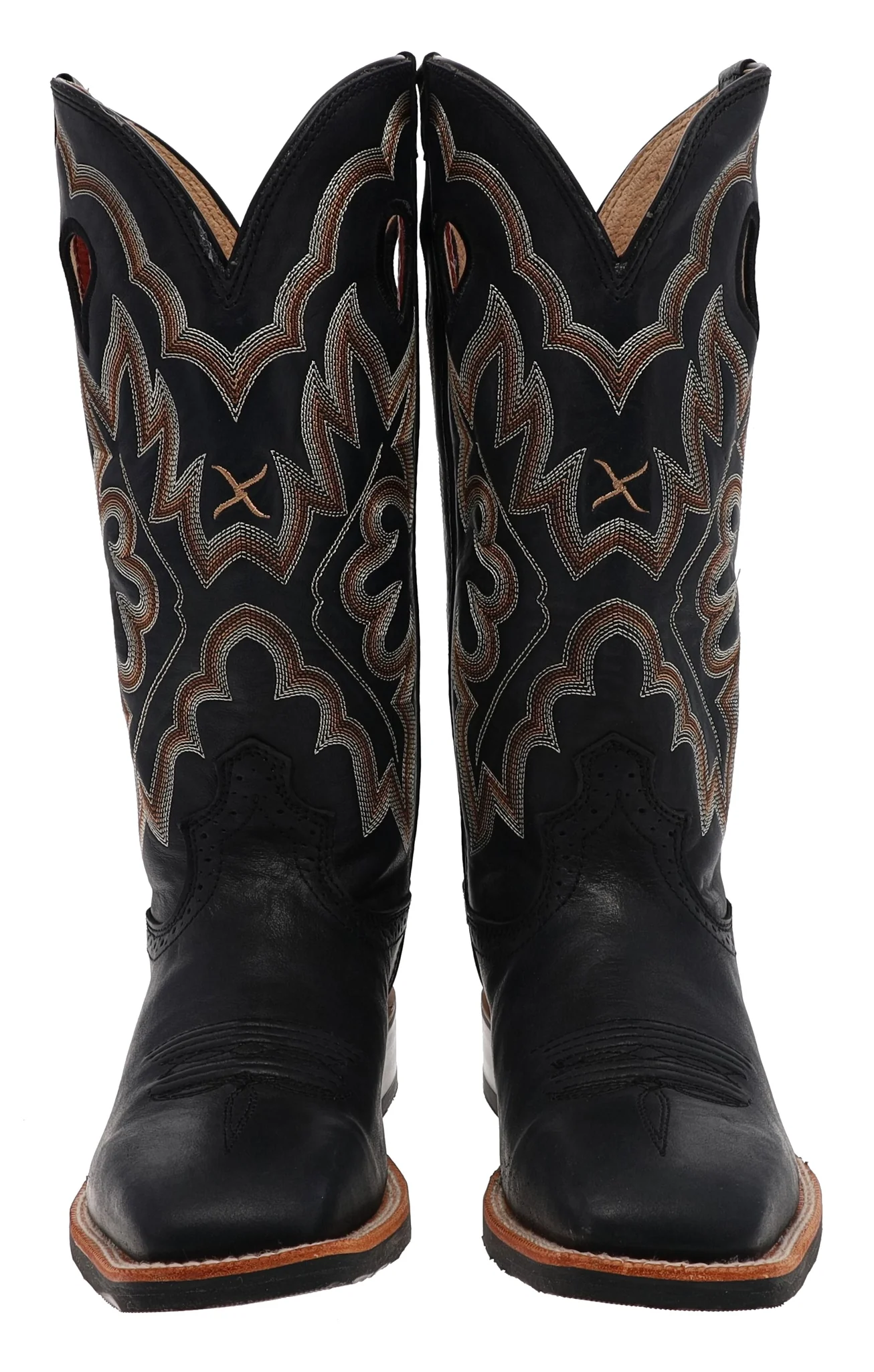 1781 RUFF STOCK Damen Schwarz Westernreitstiefel - Image 4