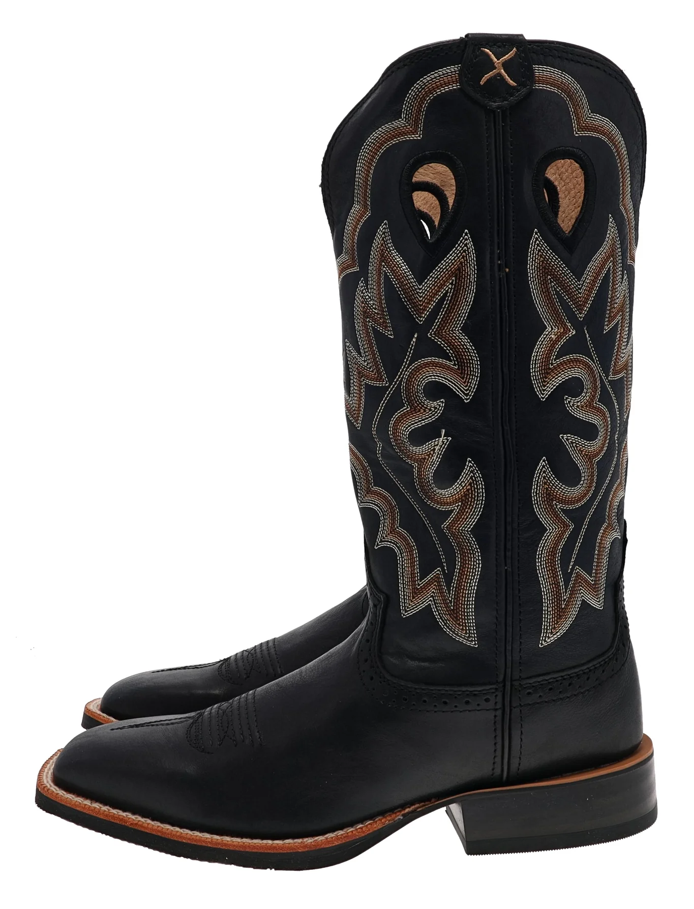 1781 RUFF STOCK Damen Schwarz Westernreitstiefel - Image 5