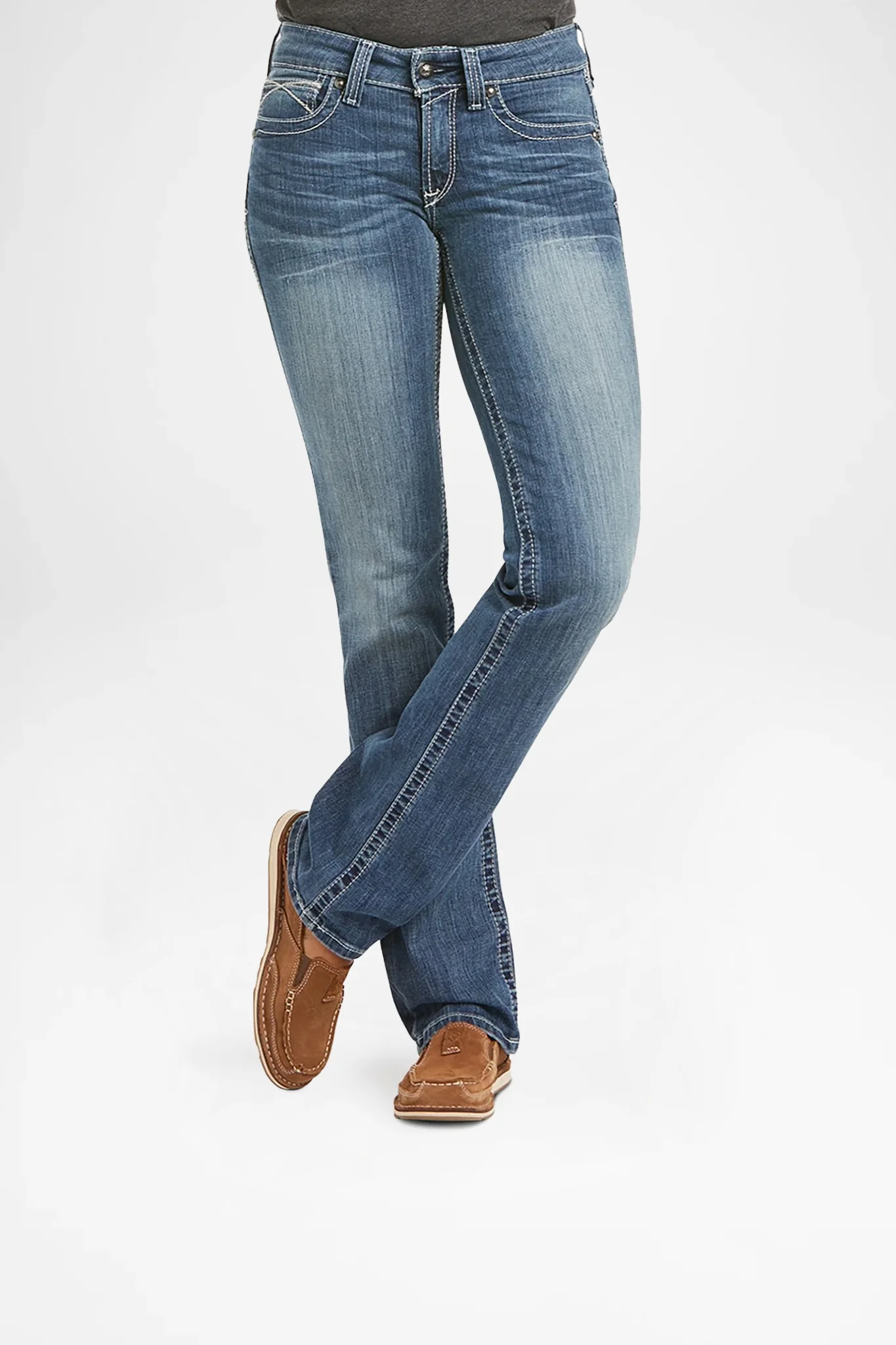 R.E.A.L ICON Mid Rise Damen Blau