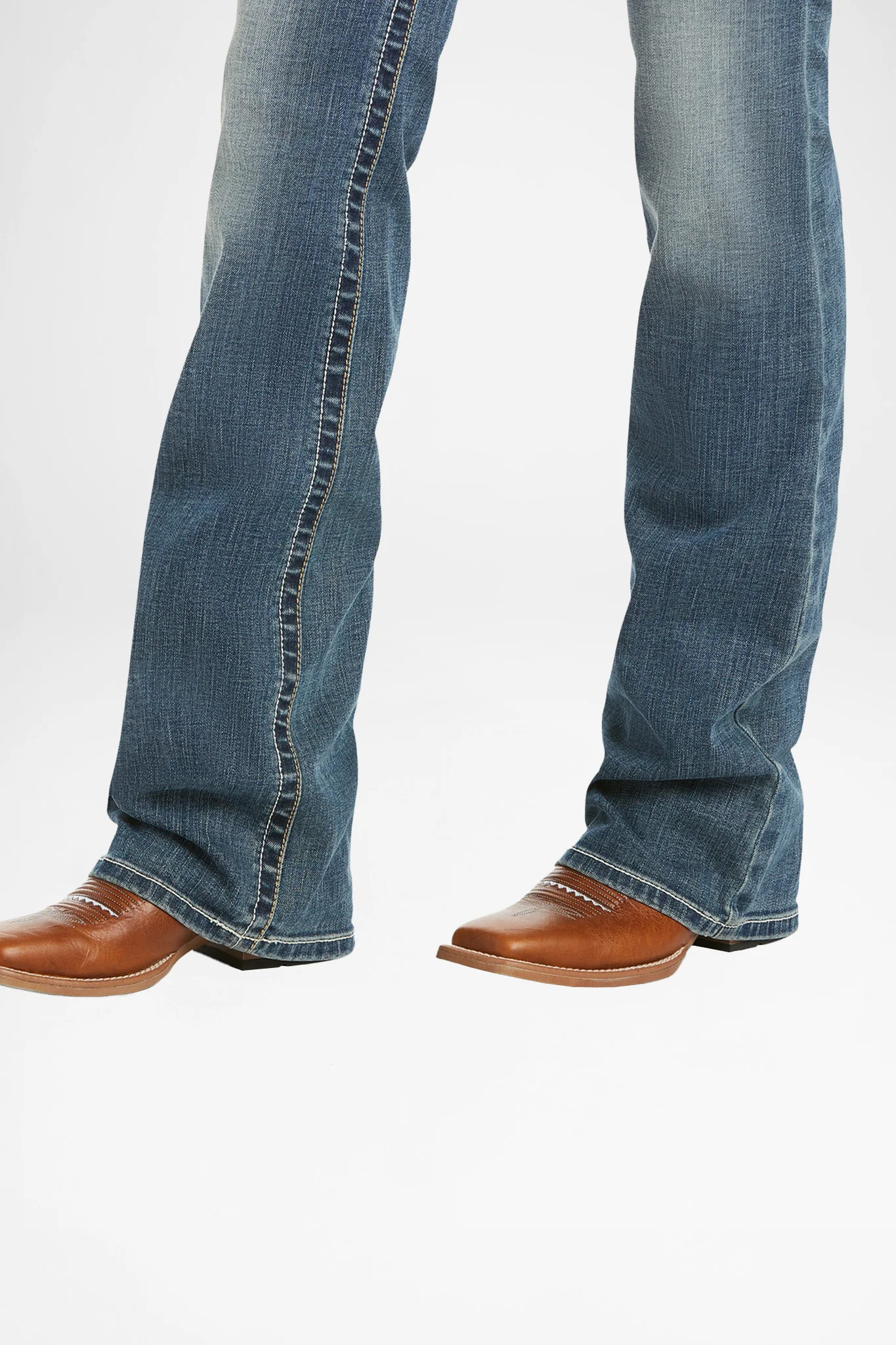 R.E.A.L WHIPSTITCH Mid Rise Damen Blau - Image 4