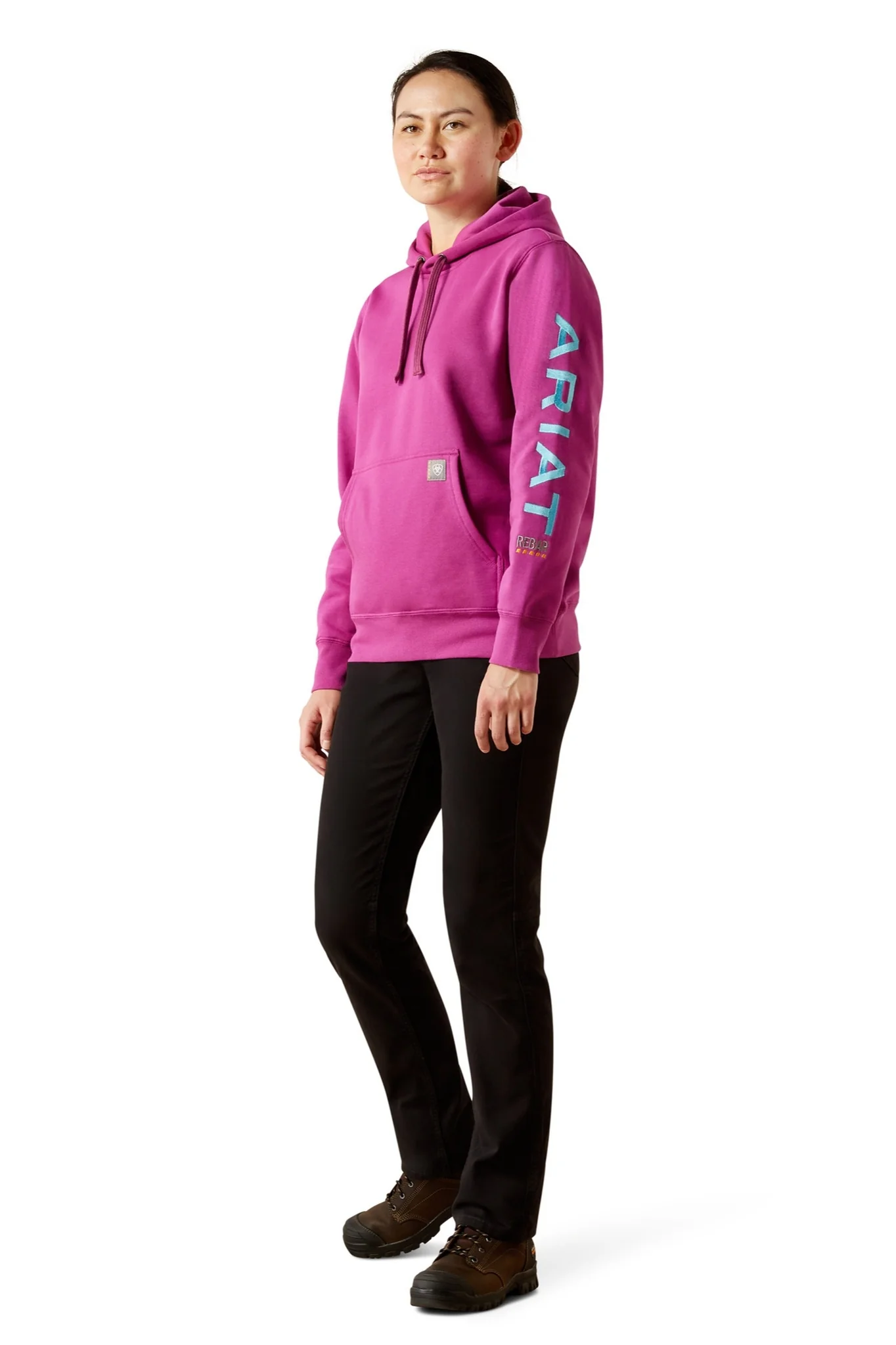 REBAR GRAPHIC HOODIE Damen Lila - Image 3