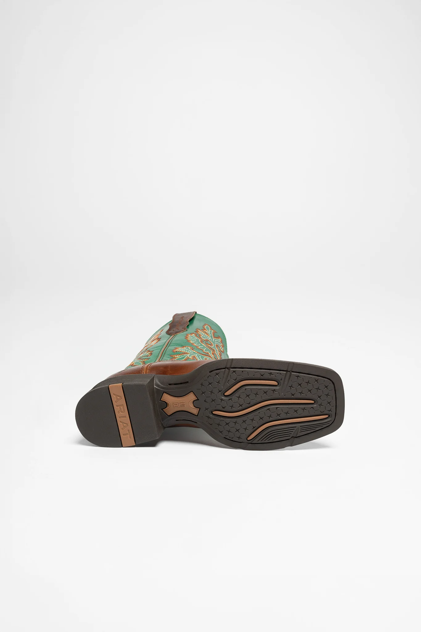 ROUND UP WIDE SQUARE TOE STRECHFIT Damen Braun Grün - Image 3