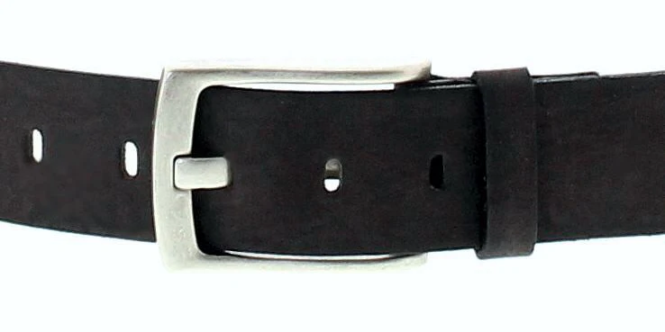 V4502-685 Unisex Dunkelbraun Ledergürtel - Image 4
