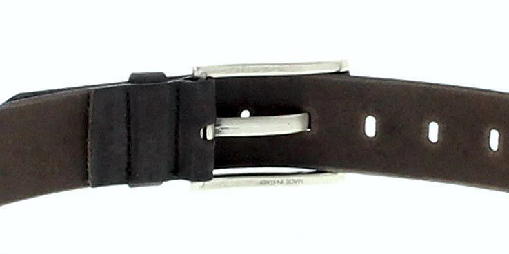 V4502-685 Unisex Dunkelbraun Ledergürtel - Image 5