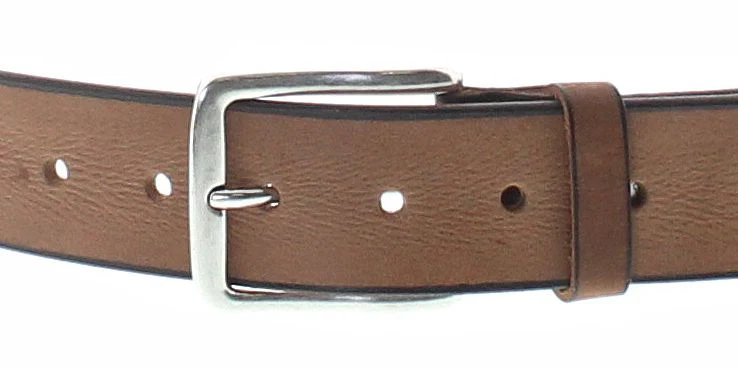 V4511-640 Unisex Ledergürtel Cognac - Image 3