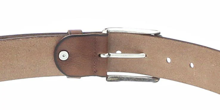 V4511-640 Unisex Ledergürtel Cognac - Image 4